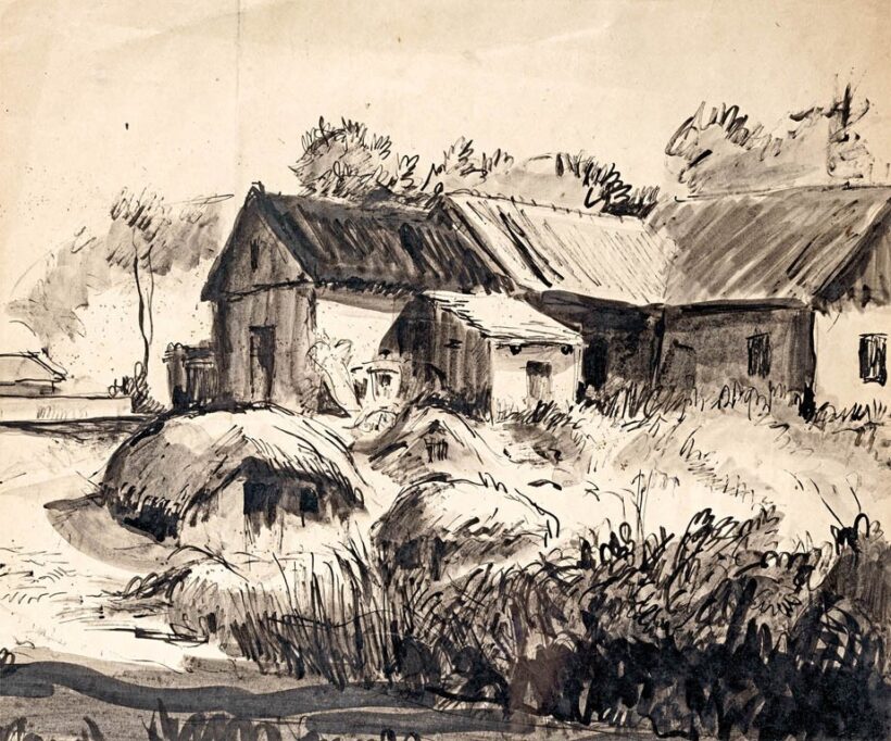 Magyar festő, 20. sz. eleje: Falurészlet