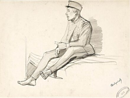 Mednyánszky László báró (1852 - 1919): Pihenő katona