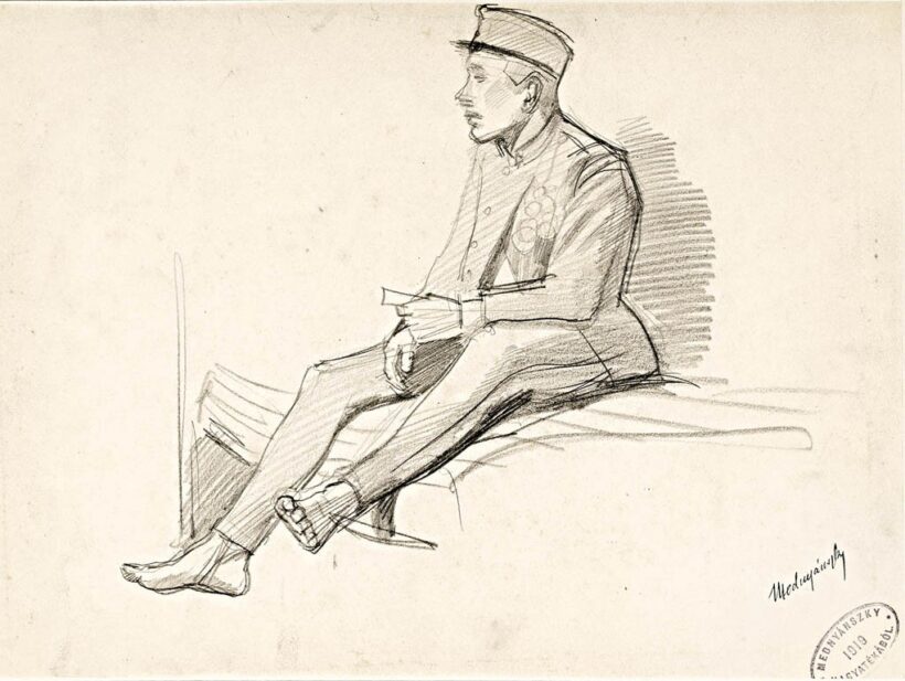 Mednyánszky László báró (1852 - 1919): Pihenő katona