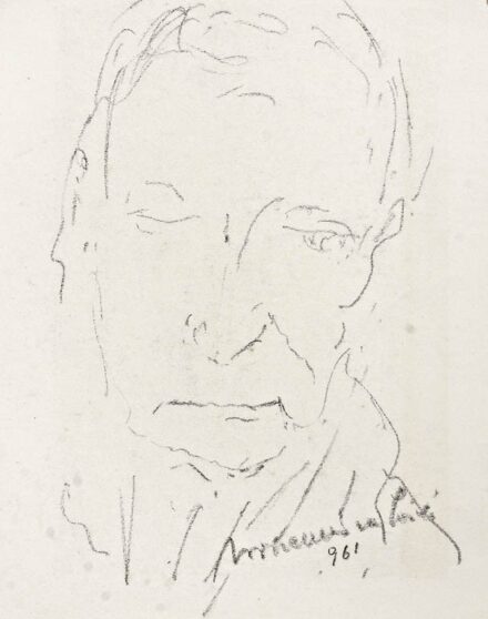 Bornemisza László (1916 - 1995): "Vázlat Ferenczy Béniről", 1961