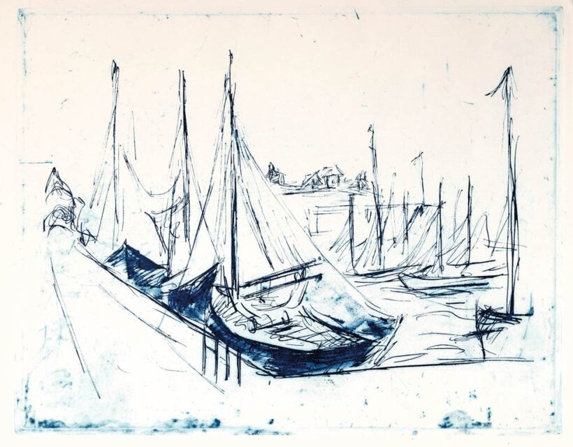Czóbel Béla (1883 - 1976): Vitorlások