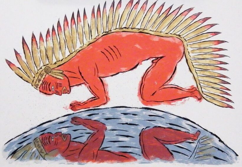 Rácmolnár Sándor (1960): Tükörkép - Két indián, 1994