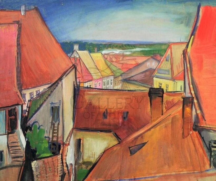 Gallé Tibor (1896-1944): Szentendrei háztetők