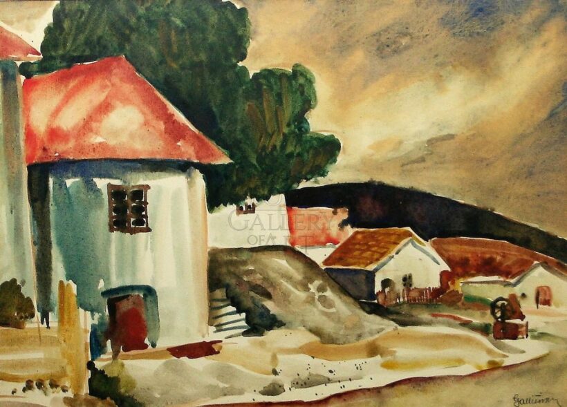 Gallé Tibor (1896-1944): Vidéki porta