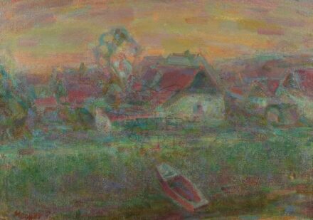 Megyes László (1928-2003): Vízpart alkonyatkor