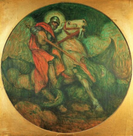 Udvary Géza (1872-1932): Sárkányölő szent György