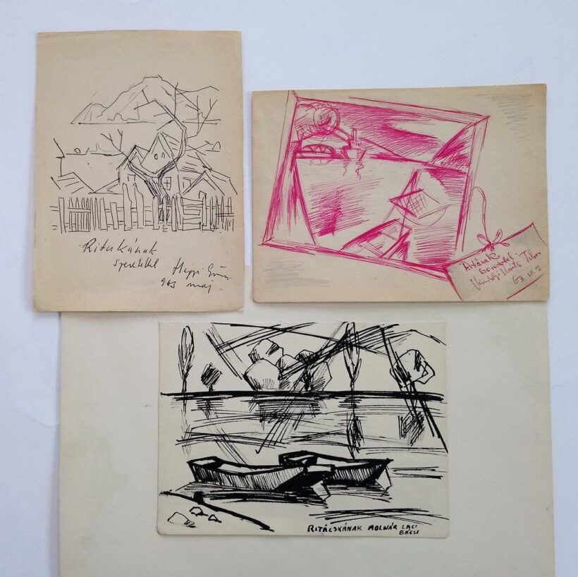 Hegyi György, Molnár László, Vásárhelyi Kováts Tibor: Nagymarosi emlék, 1963