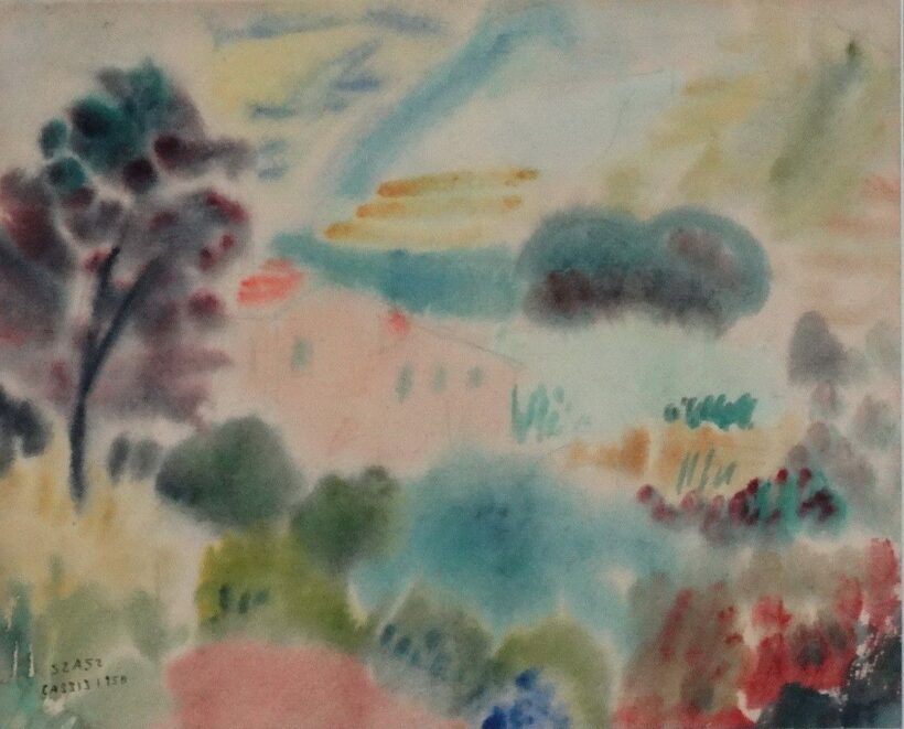 Szász Pál (1912 - 1969)?: Cassis, 1950