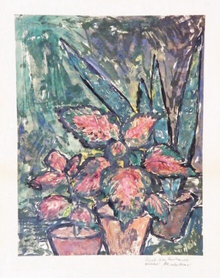 Czinke Ferenc (1926-2000): Virágok, 1952 - ajánlással