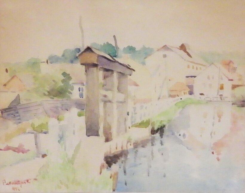 Pattantyús Károly: Tópart, 1943
