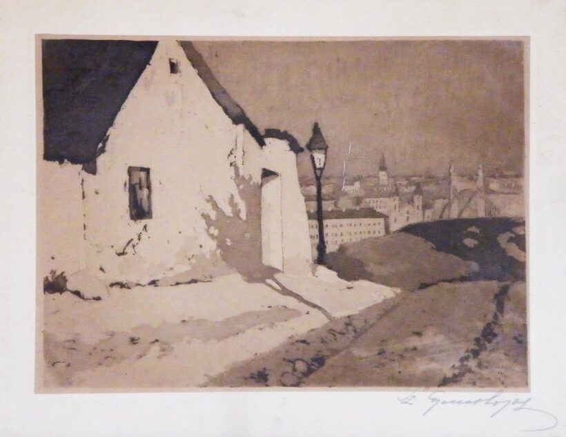 Sz. Gyenes Lajos (1890 - 1971): Tabáni utca