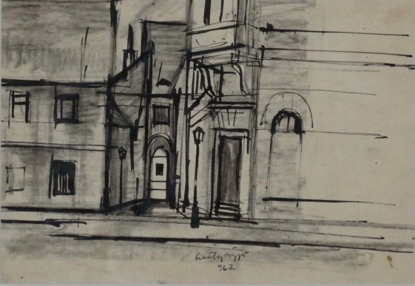 Szentgyörgyi Kornél (1916 - 2006): Sikátor, 1962