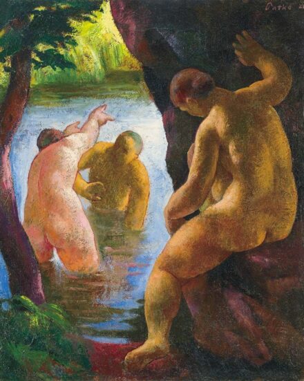 Patkó Károly (1895-1941) Fürdőzők, 1926