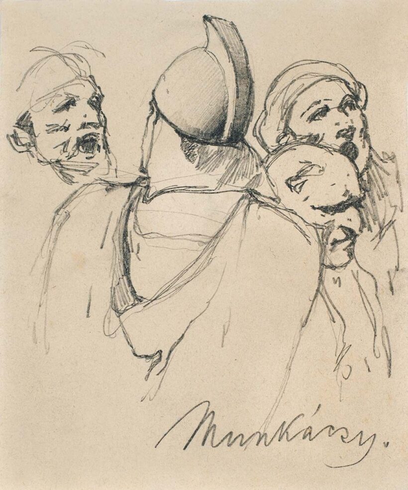 Munkácsy Mihály (1844-1900) Tanulmány a Krisztus Pilátus előtt c. képhez