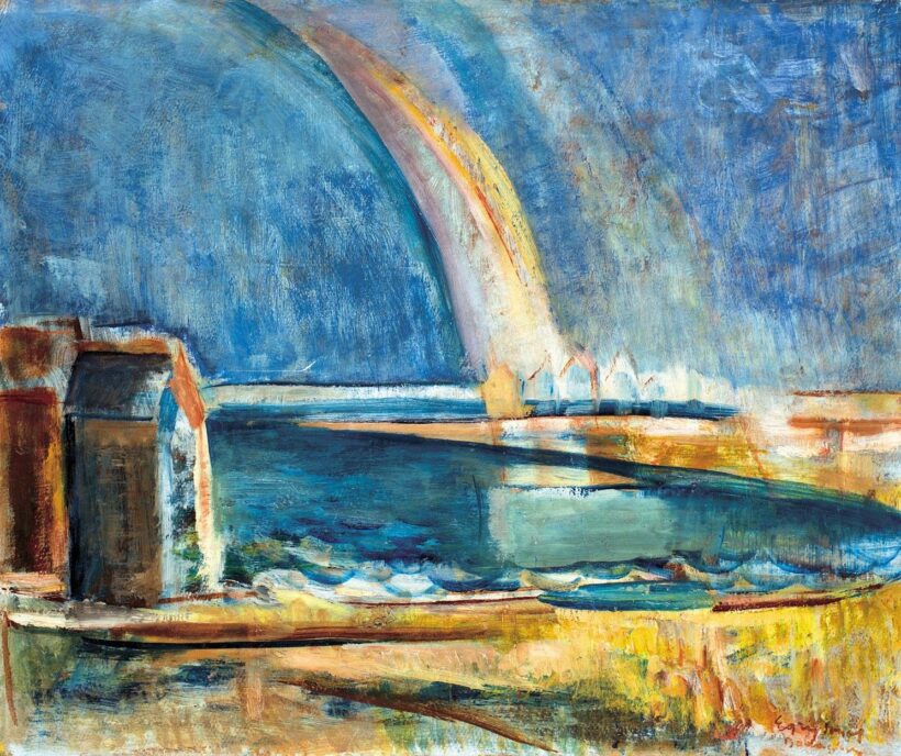 Egry József (1883-1951) Badacsonyi szivárvány