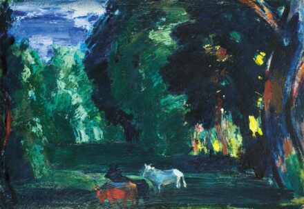Vaszary János (1867-1939) Tatai parkrészlet, 1910-es évek vége