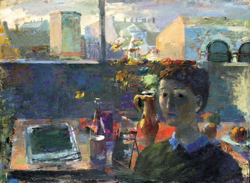 Lakner László (1936) Lány az ablakban, 1957