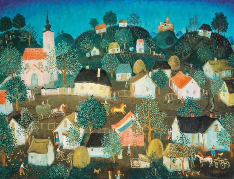 Pekáry István (1905-1981) Falu I., 1969