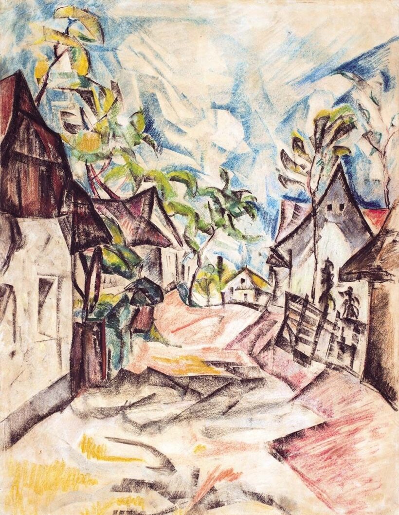 Perlrott-Csaba Vilmos (1880-1955) Utcakép