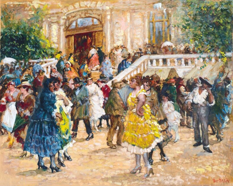 Berkes Antal (1874-1938) Ünnepi forgatag