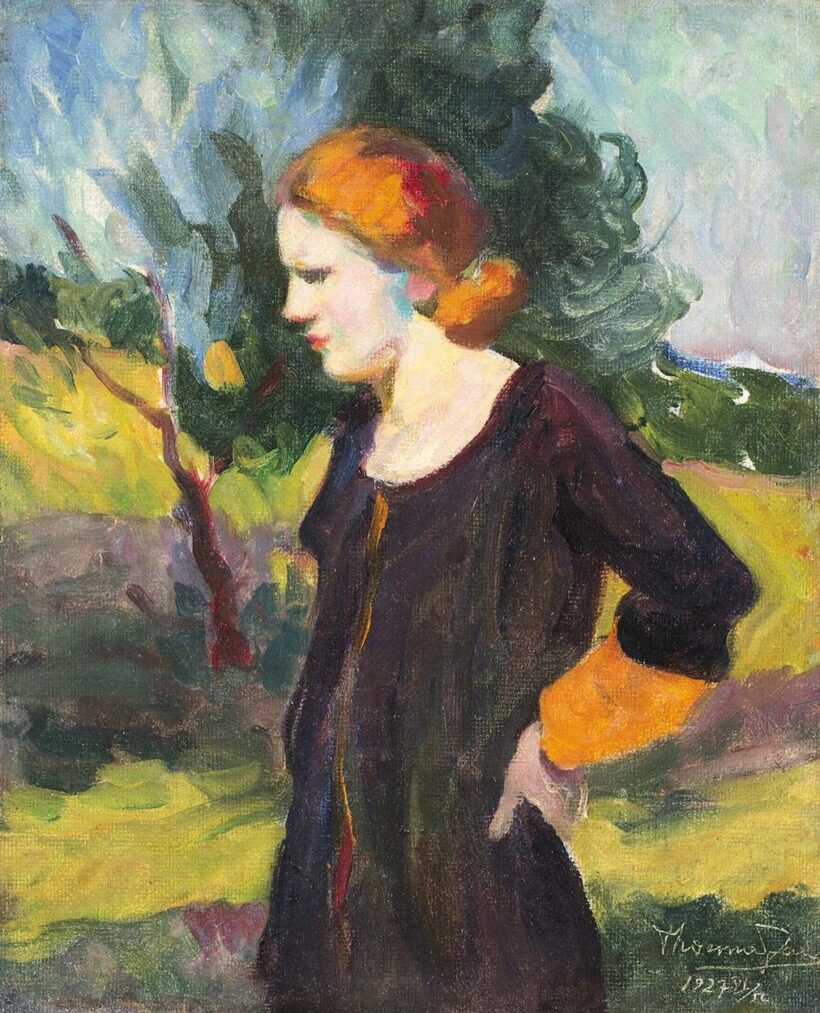 Thorma János (1870-1937) Vörös hajú nő, 1927