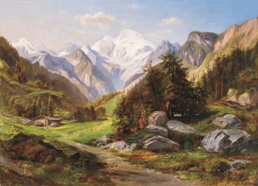 Telepy Károly (1828-1906) Völgyben, 1901