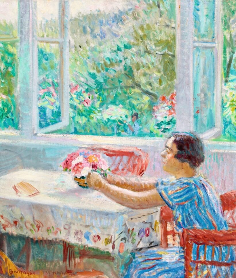 Boldizsár István:Derűs nyári nap (Frissen szedett virágcsokor a kertből), 1934