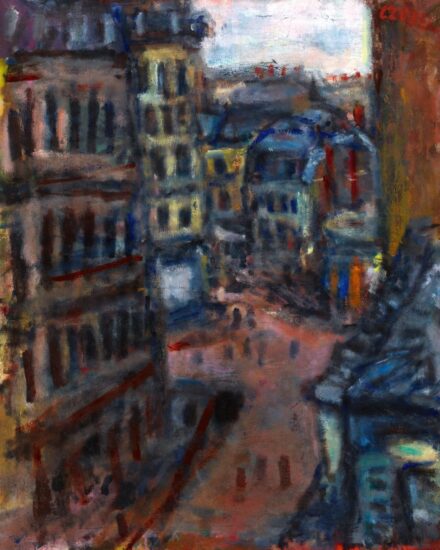 Czóbel Béla:Párizsi utcarészlet (Rue Vital)