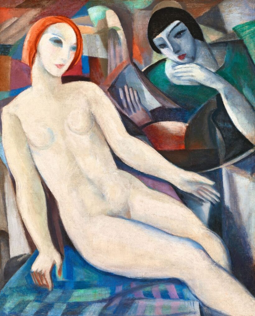 Schönberger Armand:Égi és földi szerelem (Art deco akt)
