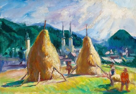 Boldizsár István:Felsőbányai nyár (Betakarítás), 1930 körül