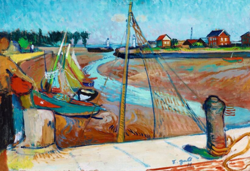 Erdélyi Gaál Ferenc:Honfleur kikötője (Normandia)