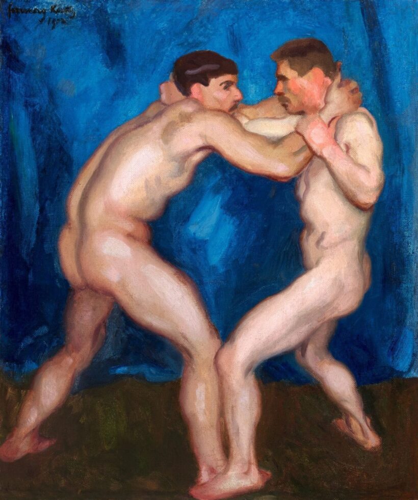 Ferenczy Károly:Birkózók, 1912