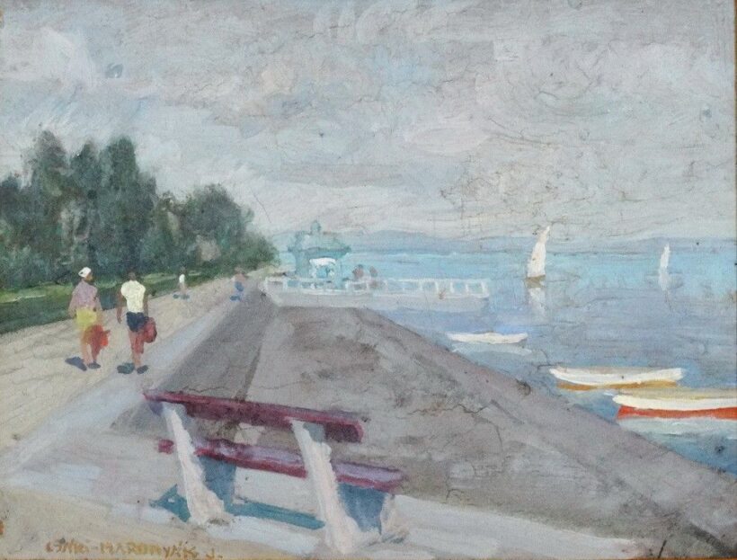 Csáki Maronyák József (1910 - 2002): Balatonföldvári kikötő