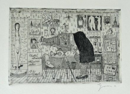 Magyar kisgrafika, 1964 (Csohány, Reich, Raszler, Gy.Molnár, Gacs, Kondor B., Jurida, Gross, Nagy Z., Konstantin, Szűcs, Varga, Rozanits, Csurgói, Fery, Bálványos, Váci): 20 lapos mappa, Kisgrafika barátok köre