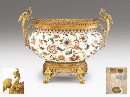 Zsolnay historizáló jardiniere