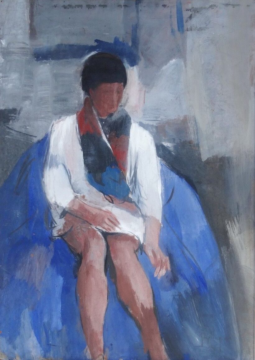 Bolgár József (1928-1986): Ülő nő