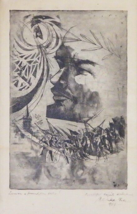 Czinke Ferenc (1926-2000): Lenin a forradalom lelke, 1966 - ajánlással
