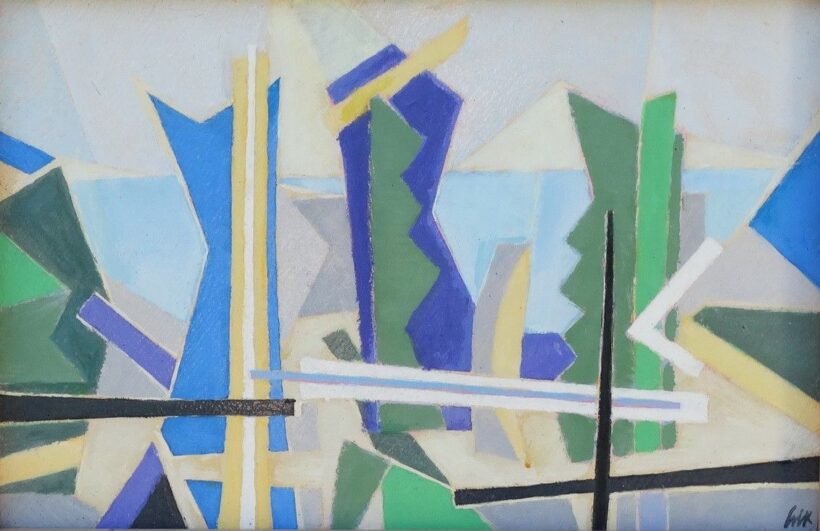 Csík István (1930): Balatoni táj, 2002