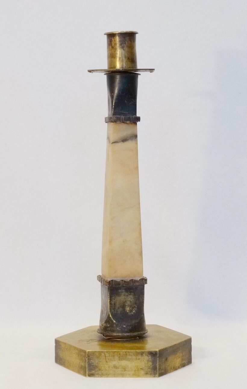 Gyertyatartó, FM monogrammal, Doberdo 1916, Volhynia, 1916-17