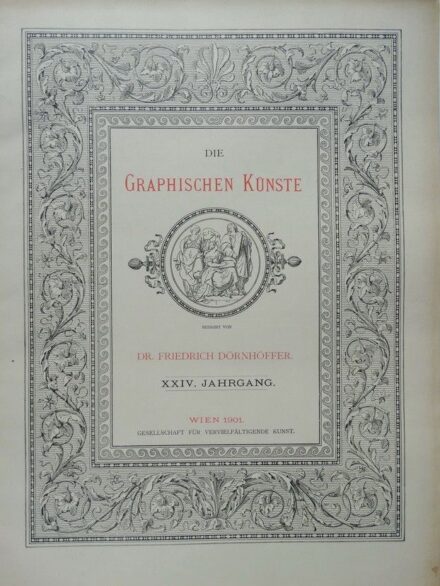 Die graphischen Künste, Wien, 1901, 10 db nemes technikával készült grafikai lappal