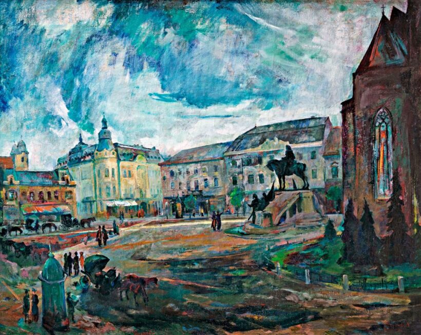 Veress Pál (1920-1999): Kolozsvár főtere