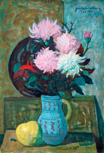 Gábor Móric (1889-1987): Asztali csendélet, 1967