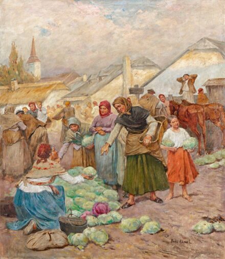 Deák-Ébner Lajos (1850-1934): Káposztavásár
