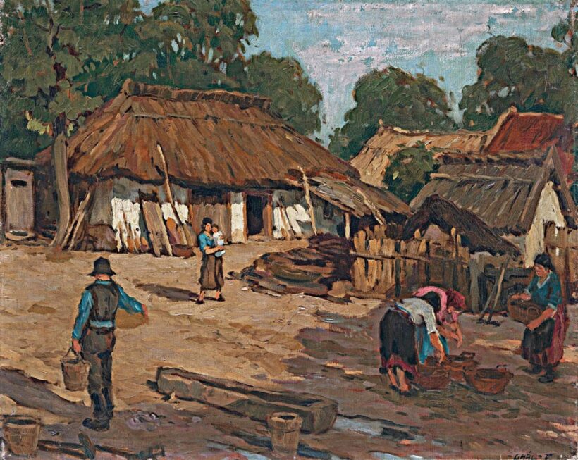 Gaál Ferenc (1891-1956): "Családos udvar"