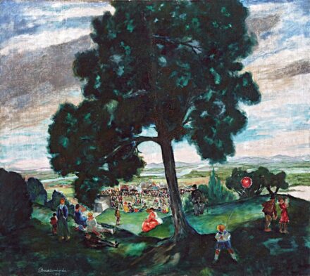 Bardócz Árpád (1882-1938): Nyári búcsú (Tájkép), 1931