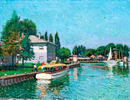 Boldizsár István (1897-1984): Balatoni kikötő