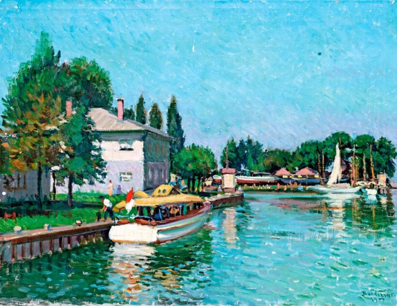 Boldizsár István (1897-1984): Balatoni kikötő