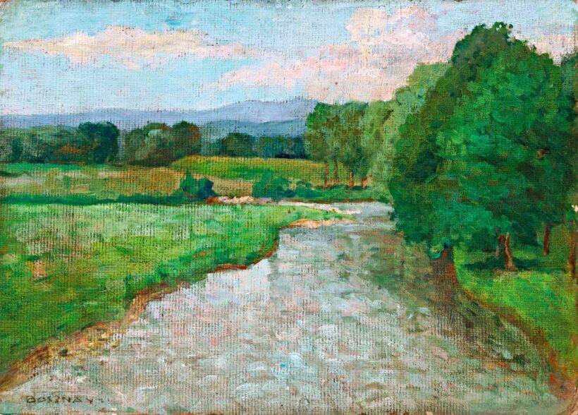 Bosznay István (1868-1944): Patakpart