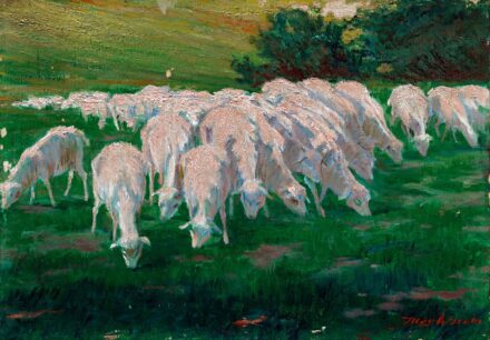 Illés Árpád (1908-1980): Legelésző birkák