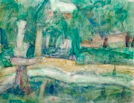Czóbel Béla (1883-1976): A Hatvany villa kertjében, 1930